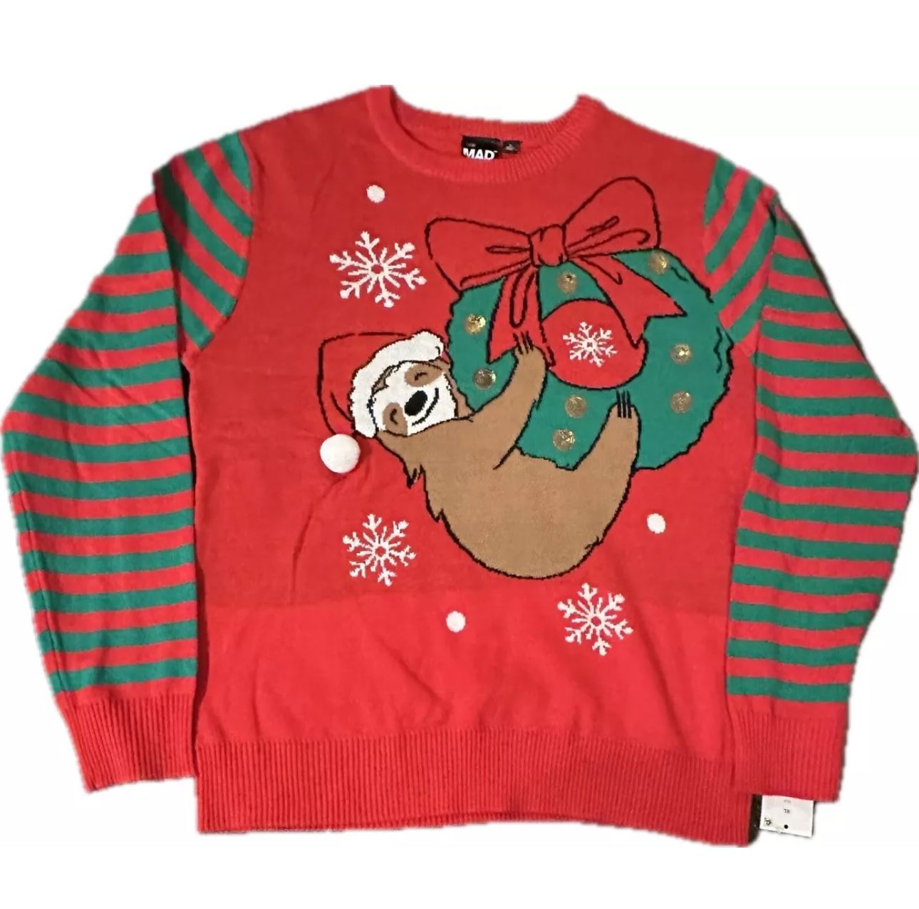 SANTA SLOTH UGLY CHRISTMAS SWEATER