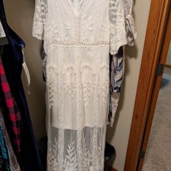 Women's White Dress Small