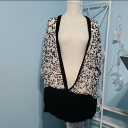 Leopard Print Kimono Style Cardigan