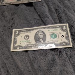 UNCIRCULATED $2 2017 A Series BROKEN LADDER SERIAL- ($18)