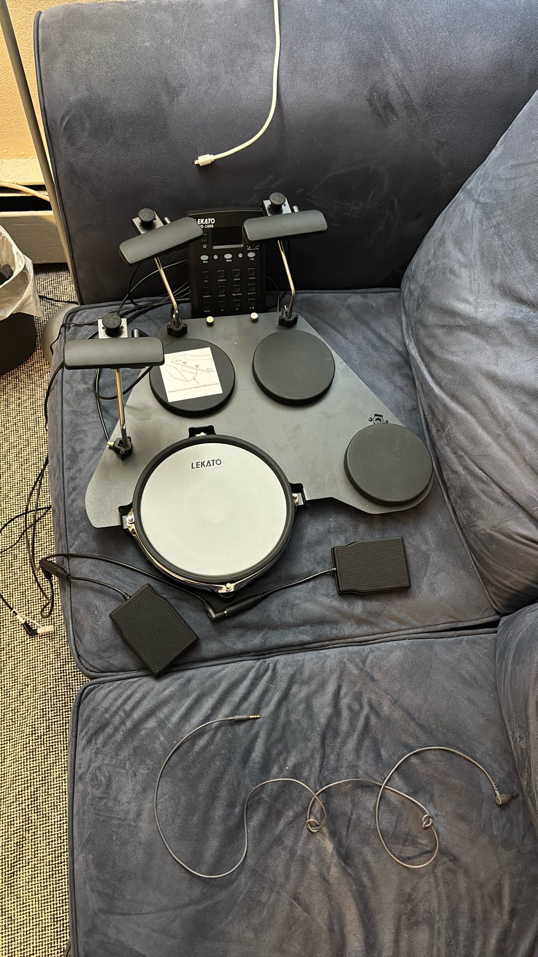 Lekato Portable Electronic Drum Set
