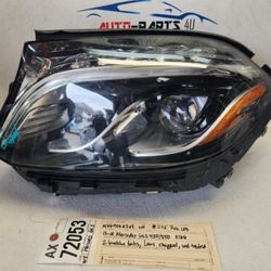 w/ damages 2017 - 2018 - 2019 MERCEDES GLS450 GLS550 LEFT LED HEADLIGHT OEM AX72053