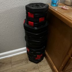 Adjustable Dumbbell/ Barbell Weight Set