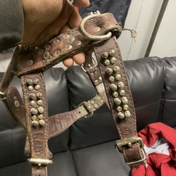 Dog Leather Harness