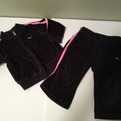 PUMA Velour Track Suit Size 18m