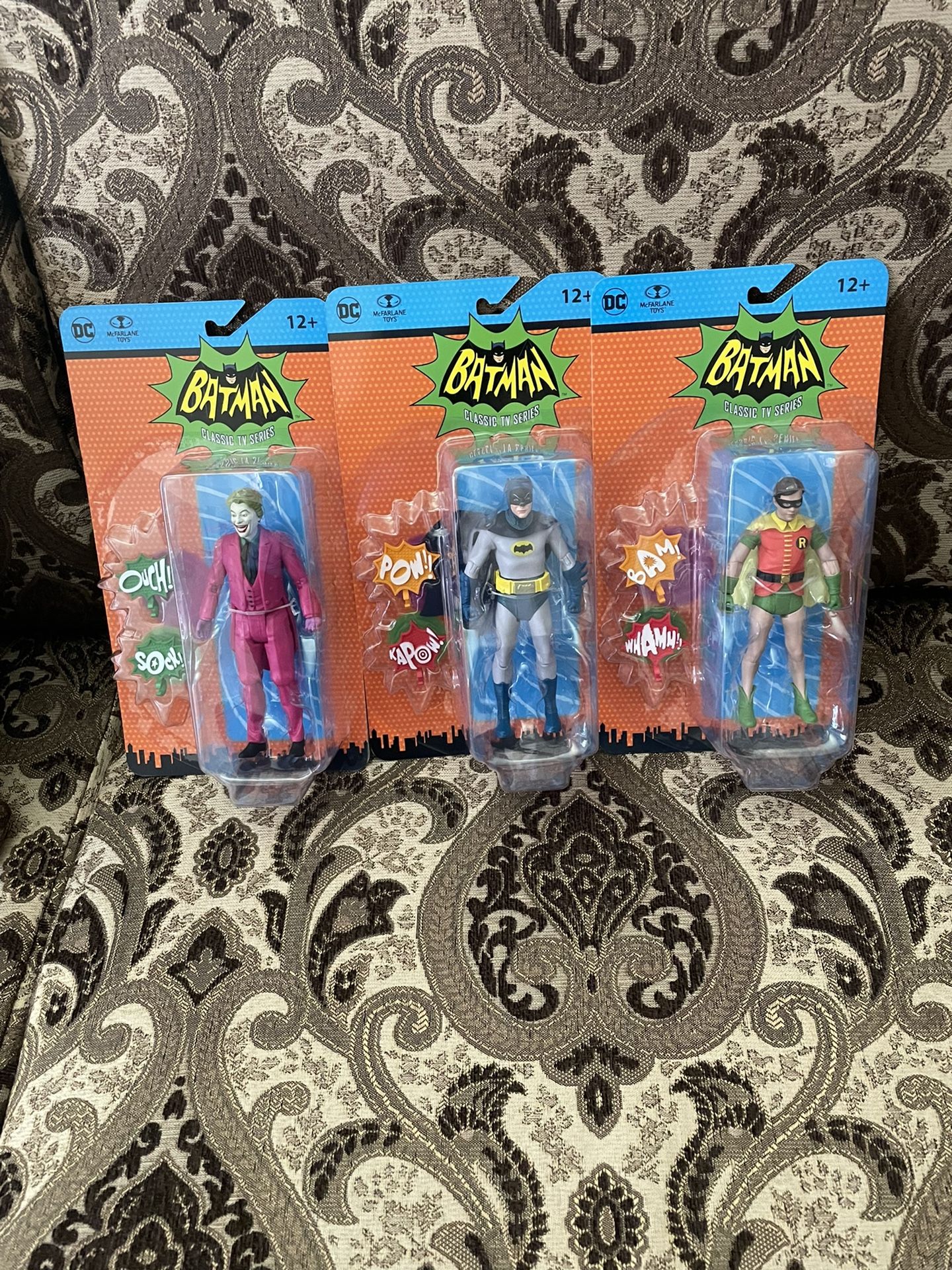 McFarlane Toys Retro Batman/Robin/Joker 1966 Batman Classic TV Series Figures