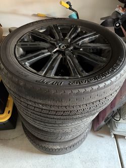 Factory 21” Lexus LX570 wheels and tires