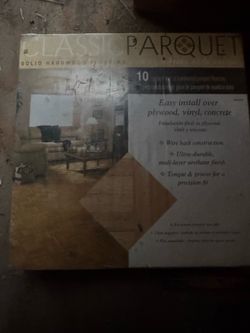 Parquet wood flooring