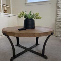 Crate & Barrel Round Coffee Table