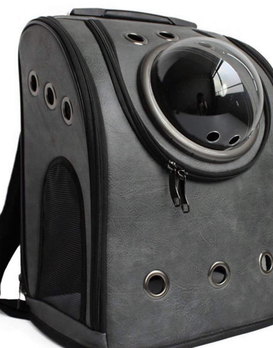 Pet Carrier Backpack, Space Capsule Dog Cat Small Animals Travel Bag - Dark Greyi