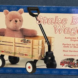 VINTAGE FACTORY Flexible Flyer Mini Wood Traveler Wagon Model