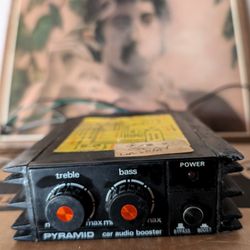 Pyramid Car Audio Amplifier/Booster PB-70. 75 Watt x 2 Channels For 150 Watts. Compact Under Dash.