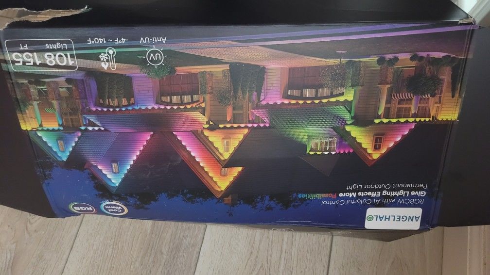 Permanent Outdoor Lights 108 Led Colors