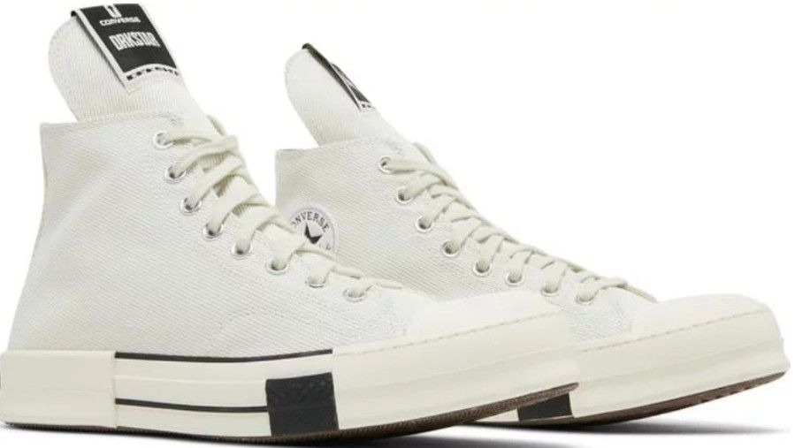 Converse Chuck 70 x DRKSHDW DRKSTR Rick Owens Lily White 172346C Size 8.5