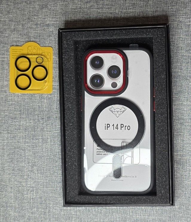 📱✨ MagSafe iPhone Case with Camera Lens Protector ✨📱
🔹 Compatible with iPhone 14 Pro & 15 Pro 🔹
Stylish design | Full camera protection | Availabl