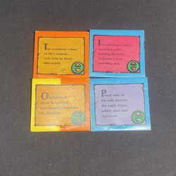 4  1970s vintage Poem matchbooks