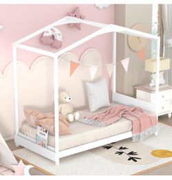 Bellemave Twin Size House Bed Frame