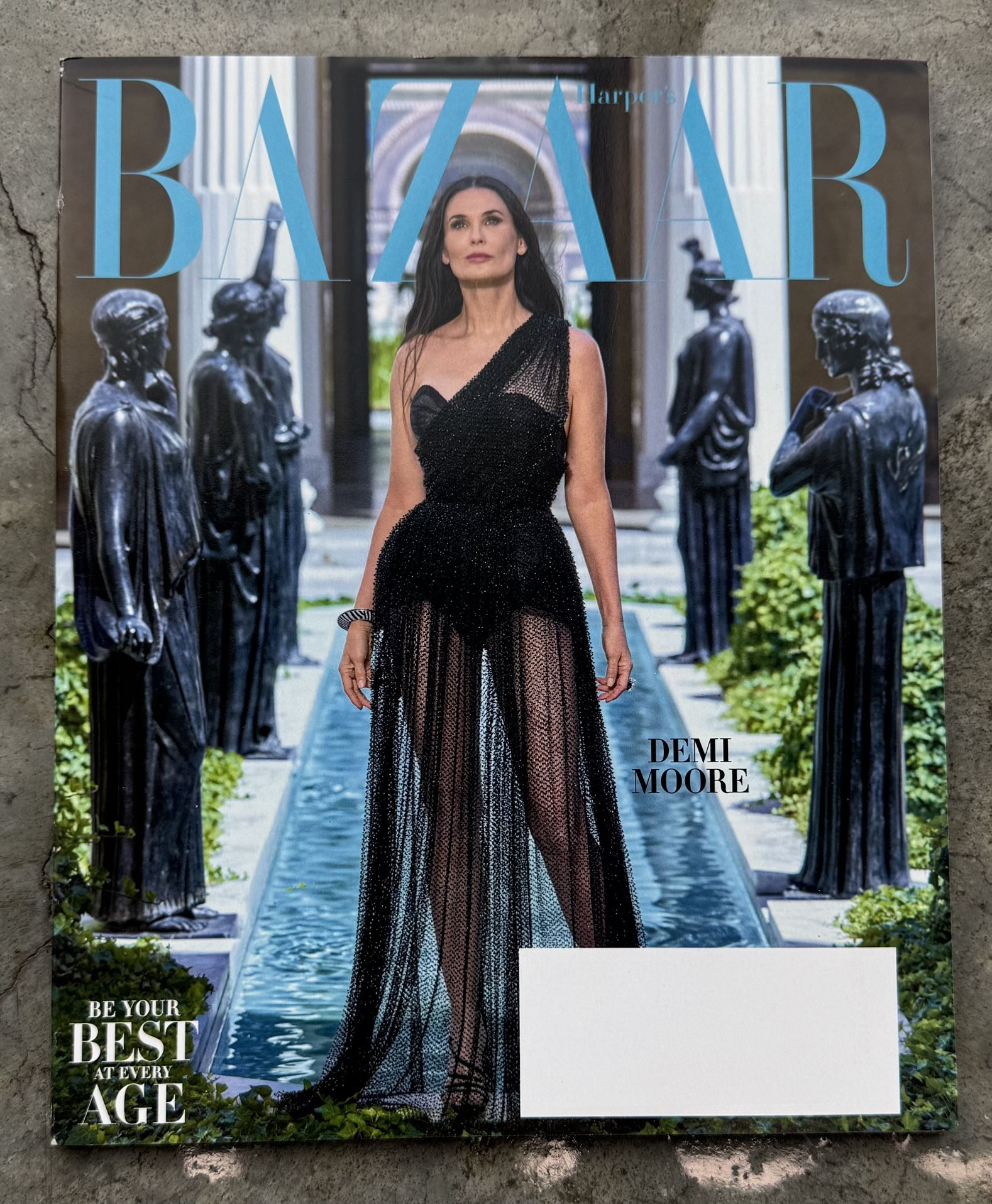 Harper's Bazaar Magazine October 2019 Demi Moore