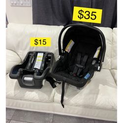 Like new Graco Baby Infant car seat $35, base $15 / Porta bebe silla carro $35, base $15