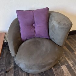 Vintage asymmetrical lounge chair in style Vladimir Kagan