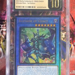 CGC Pristine 10 Yu-Gi-Oh! Illusion Of Chaos RA02 Ultimate Rare Graded Card POP. 1 for Sale in Fremont, CA - OfferUp CGC Pristine 10 Yu-Gi-Oh! Illusion Of Chaos RA02 Ultimate Rare Graded Card POP. 1 for Sale in Fremont, CA - OfferUp