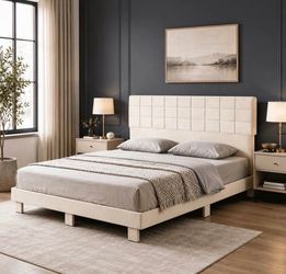 King Bed Beige