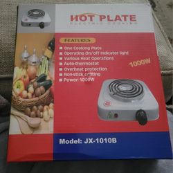 Portable Electric One Plate Cooker On And Off Indicator Light Auto Thermostat 1,000 W New Grand Prairie Texas