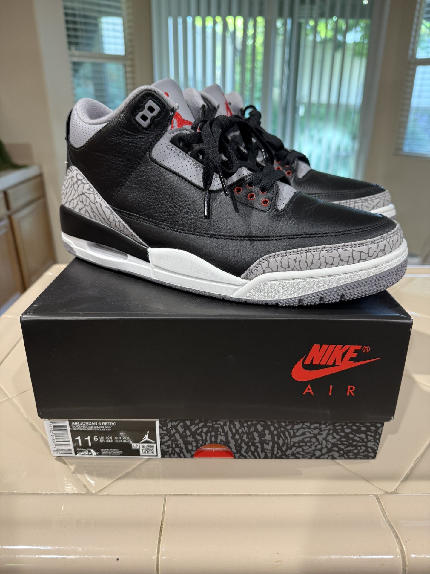 Jordan 3 Black Cement 2024