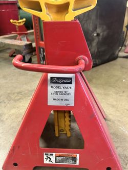 Pair of 2 Snap-On Professional Tools USA 5-Ton Capacity Jack Stands Model YA-875