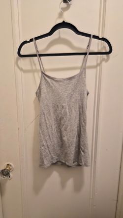 Gray Spaghetti Strap Tank Top