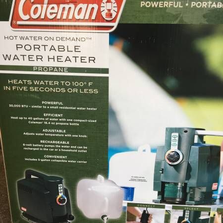 Coleman on demand portable hot water heater for Sale in Kirkland, WA -  OfferUp