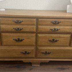 Wood Dresser and Night Stands