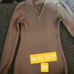 SZ XL LONG SLEEVE SWEATER