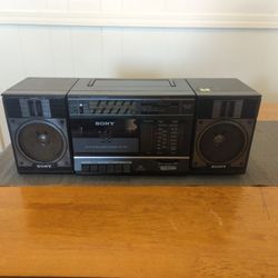 Vintage Sony Cassette And Radio Player