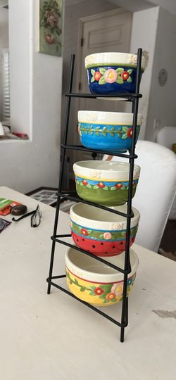 Mary Engelbreit bowl set withstand