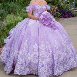 Quinceanera Dress With Jacket And Tulle