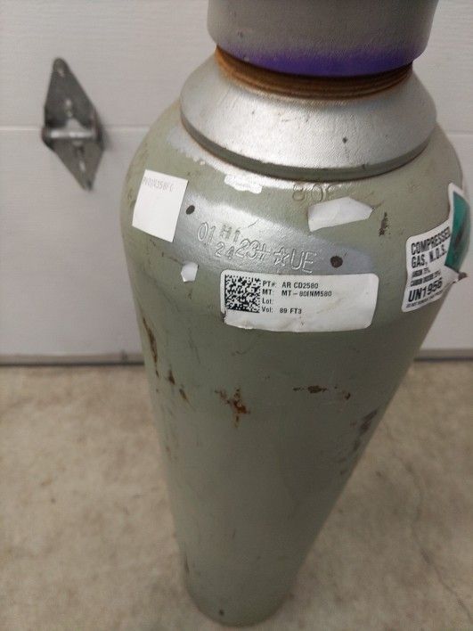 Full 80cf Tank Of 75-25 Argon CO2