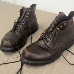 Mens Redwing Boots 10, D width 
