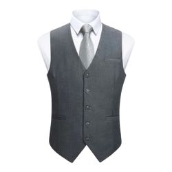 Men’s Charcoal Grey Vest Size 4XL