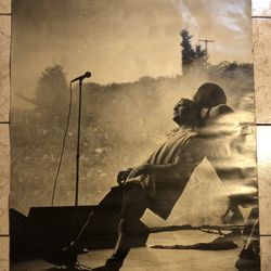 Pearl Jam Eddie Vedder Leaning Live Giant Poster