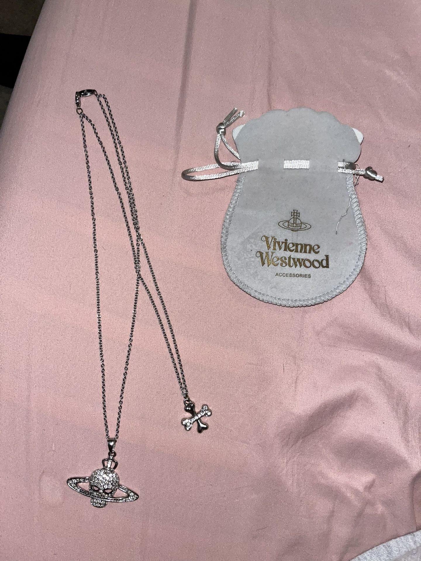 Vivienne Westwood Skull And Bones Necklace