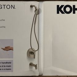 Kohler Single Handle 3-Spray Tub and Shower Faucet, Brushed Nickel with valve