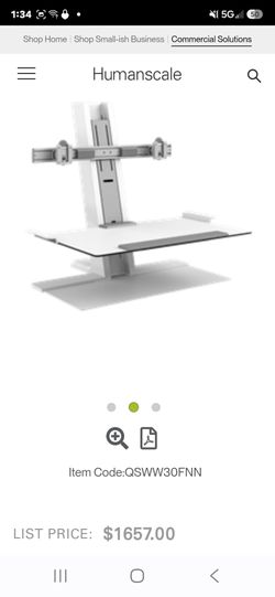 Humanscale Dual Monitor Sit-Stand Workstation