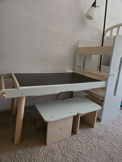Toddler desk and chairs