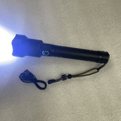 70000 Lumens Super Bright Rechargeable LED Flashlight