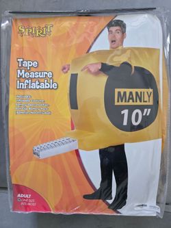 Tape measure inflatable costume