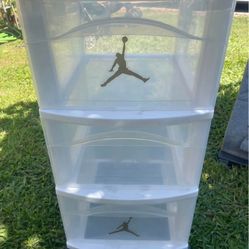 3-Tier Plastic storage With Wheels 