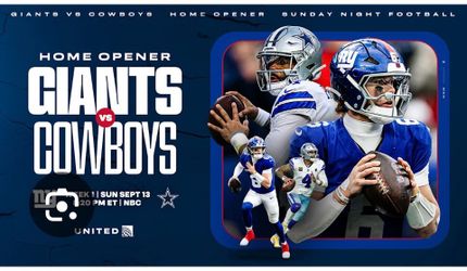 Giants vs cowboys