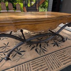 Unique Coffee Table - Wood And Metal