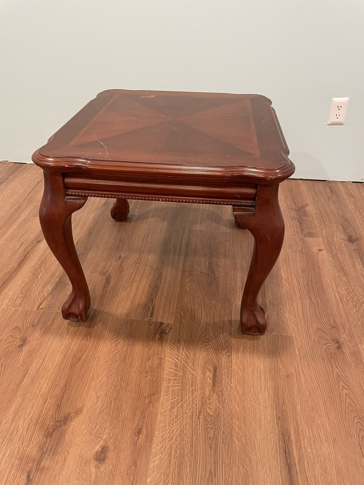 Nice End Table With Claw Feet